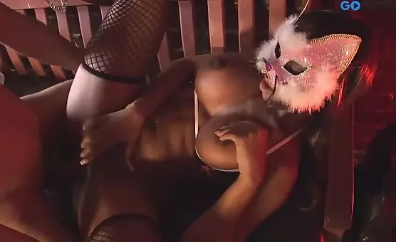 She Rides Him in Catwoman Outfit and Mask